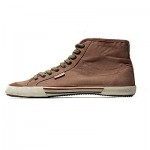 $195 HUGO BOSS Orange Label Tan Beige Mens Boots Shoes 13 46 Mid Sneakers Brown