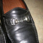 black leather COLE HAAN men’s slip on Horsebit Loafer size 11 M