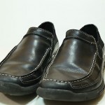 PRIVO By Clarks Mens Shoes Size 8M Black Leather Loafers