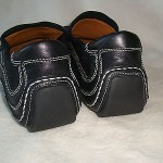 COLE HAAN NIKE AIR G-SERIES MENS BLACK LEATHER LOAFERS SIZE 9 M
