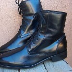 Cole Haan Nike Air High Top Mens Dress Shoes Boots Size 10M Black Leather Oxford