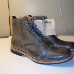 Timberland Mens Ankle Boots #3300 Ek City 6″ Zip Slush Grey Leather SIZE 9