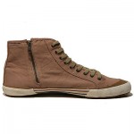 $195 HUGO BOSS Orange Label Tan Beige Mens Boots Shoes 13 46 Mid Sneakers Brown
