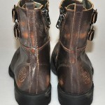$450 NEW Diesel ELWOOD Brown Leather Distressed Double Strap Buckle Boots 13