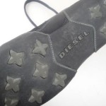 DIESEL AURIGA 8.5M black leather FASHION SNEAKERS