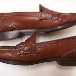 Cole Haan Country Mens Brown Leather Penny Loafers Shoes Slip Ons Size 10.5W F/S