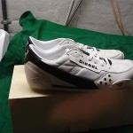 DIESEL EPENIME Men Shoes Size US 10.5 WHITE/BLACK NEW IN BOX