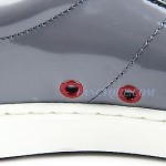 HUGO BOSS RED LABEL FUTTIO GRAY SHOES SNEAKERS PATENT LEATHER NEW SZ 10 43