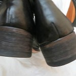COLE HAAN NIKEAIR MENS BLACK LEATHER COWBOY STYLE BOOTS, 9.5M
