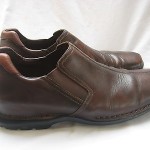 COLE HAAN BROWN LEATHER SLIP ON  LOAFERS SIZE 9.5 MEDIUM