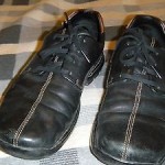 COLE HAAN SHOES LEATHER BLACK SIZE 11  EXCELLENT COND.