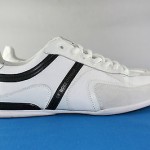 Hugo Boss Orange Mens 9.5 White Tennis shoes Sneakers Seamon 50223677 Pre-owned