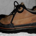CLARKS MENS WATERPROOF MUCKERS SHOES SIZE 10 M TAN SUEDE W/ RUBBER TOE $175
