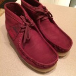 Clarks Original Supreme Wallabee Men US 8.5 Red Nubuck Leather Shoe Boot 63444