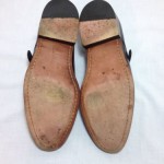 Cole Haan Nike Air Black Leather Slip On Loafers Strap Buckle  Men’s 9 1/2 M