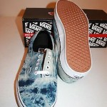 Vans Acid Denim Blue Wash Mens Shoes Size 11.5 Era Canvas Flat Skate Sneakers