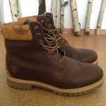 BRAND NEW Mens Timberland Dark Brown 100% Leather Boots / Shoes Size 45 UK 11