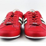 HUGO BOSS GREEN LABEL RED SHOES SNEAKERS NYLON NEW SIZE 11 44 (EU)