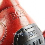HUGO BOSS BLACK LABEL HANDMADE PROMISE DRIVING RED SHOES LEATHER NEW SZ 10 43