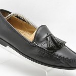 Mens shoes COLE HAAN black leather tassel kiltie loafers sz 9.5 M