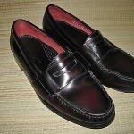 COLE HAAN City LOAFERS Shoes Size 11 1/2 Leather BURGUNDY Penny 11.5