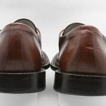 Mens HUGO BOSS brown leather square toe MONK STRAP loafers sz 8