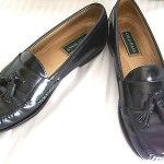 MEN’S SIZE 12 C  COLE HAAN  BLACK LEATHER CASUAL  LOAFERS SHOES
