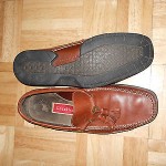 MENS COLE HAAN BROWN LEATHER LOAFERS SZ 8M