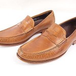 Cole Haan Mens Nike Air Aiden Tan Brown Leather Penny Loafer 11.5 M