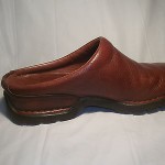 Cole Haan Brown Leather Men Slip-on Mules Shoes Size 11 M Open Heel