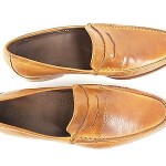 Cole Haan Mens Nike Air Aiden Tan Brown Leather Penny Loafer 11.5 M
