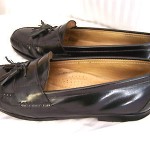 MEN’S SIZE 12 C  COLE HAAN  BLACK LEATHER CASUAL  LOAFERS SHOES