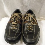 EUC Cole Haan Black/Brown Suede & Leather Sneakers w/Vibram Sole  10