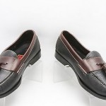 NICE! Mens shoes COLE HAAN black brown leather slip on tassel loafers sz 9.5 D