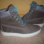 TIMBERLAND EARTHKEEPERS NEWMARKET CUPSOLE 6 INCH BOOT SZ 12 GRAY NUBUCK 6701R