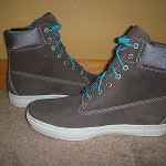 TIMBERLAND EARTHKEEPERS NEWMARKET CUPSOLE 6 INCH BOOT SZ 12 GRAY NUBUCK 6701R