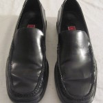 COLE HAAN NIKE AIR BLACK LEATHER CASUAL DRESS LOAFER SHOES MEN SZ 11.5 M EUC