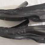 COLE HAAN NIKE AIR BLACK LEATHER CASUAL DRESS LOAFER SHOES MEN SZ 11.5 M EUC