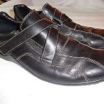 COLE HAAN MENS SHOES BLACK SLIP ONS 9 1/2