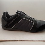 Diesel Shoes Men’s Lace Up Sneakers Hurrikane Grey Black AUTHENTIC Sz US 10.5