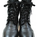 Men’s DIESEL ‘Miliboot’ Black Leather Lace Up Combat/Military Style Boot Sz 12