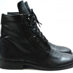 Men’s DIESEL ‘Miliboot’ Black Leather Lace Up Combat/Military Style Boot Sz 12