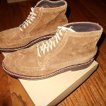 NEW COLE HAAN CHUKKA WINGTIP BOOTS SZ 8.5M BROWN SUEDE NEW WITH BOX