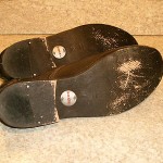 NICE SLIGHTLY USED PAIR MENS DIESEL CASUAL BLACK LEATHER SLIP ON SHOES SIZE 11