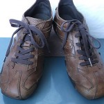 Diesel, Brown Leather Rubber Sole  Fashion Sneakers. Mens Sz. 10.5