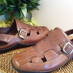 Men’s COLE HAAN Vibram Fisherman Sandal Shoes Size 12 M Brown Leather ~Awesome!