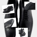 HUGO BOSS Leather Lace-Up Dress Shoes Black MITONE SIZE US 10.5 / UK 9.5 / EU 43