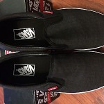 VANS SLIP ON CLASS Low Top Fashion Black Size 9