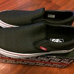 VANS SLIP ON CLASS Low Top Fashion Black Size 9