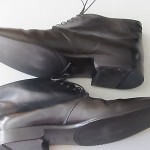 Men’s Hugo Boss black leather lace up ankle boots sz 10.5 (9) Made in Italy